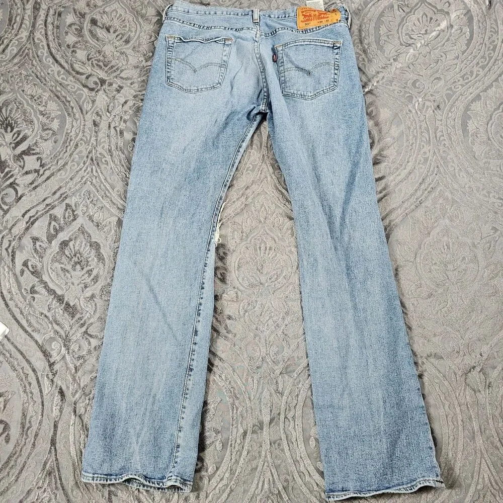 Levis 501 Jeans Mens 34x31* Button Fly Classic Straight Grunge Skater Distressed